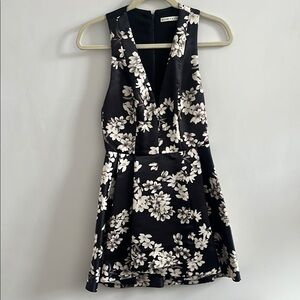 Alice + Olivia Fit and Flare Black dress